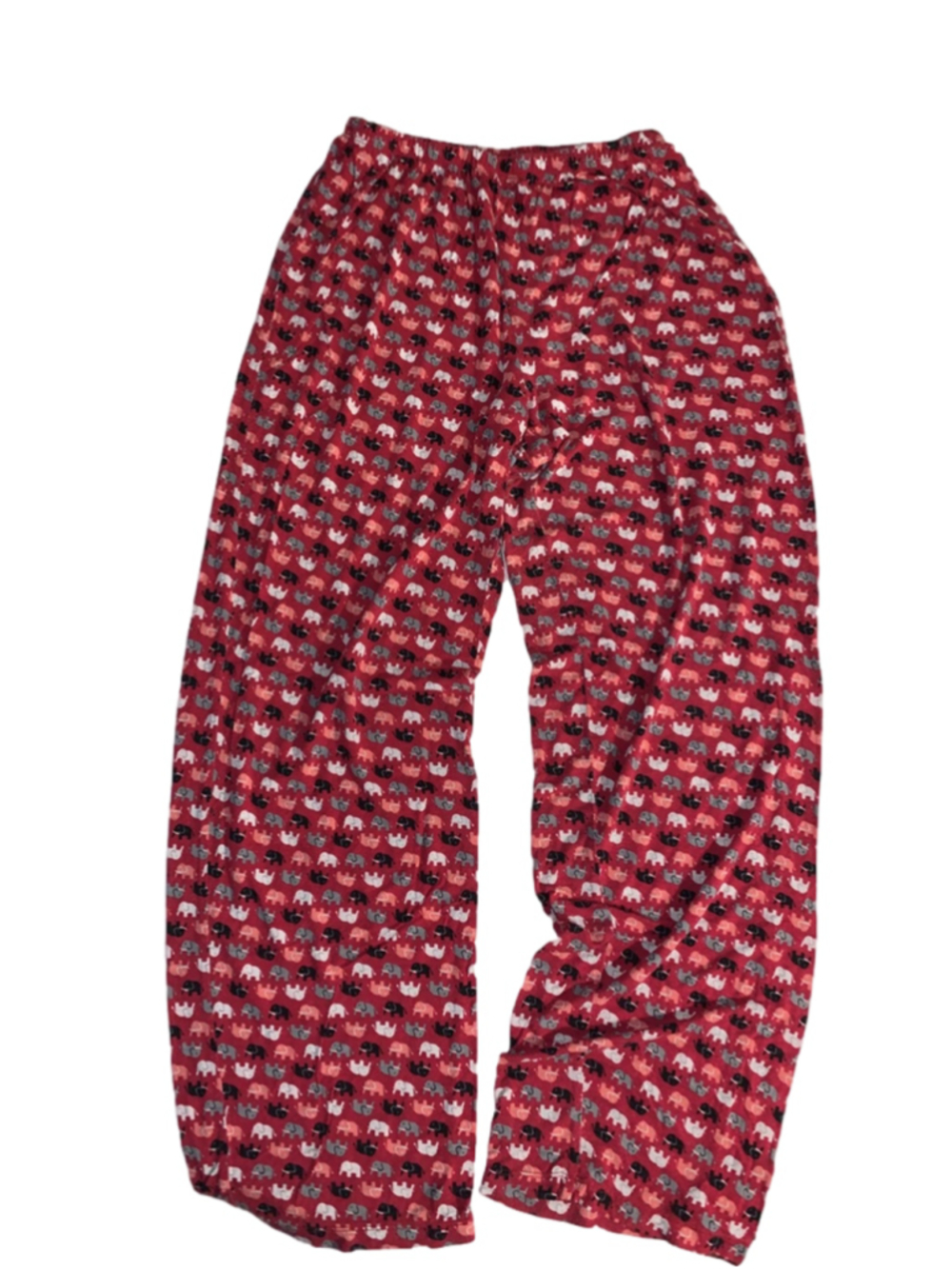 Women's HUE Red Elephant Print Pajama Pants M